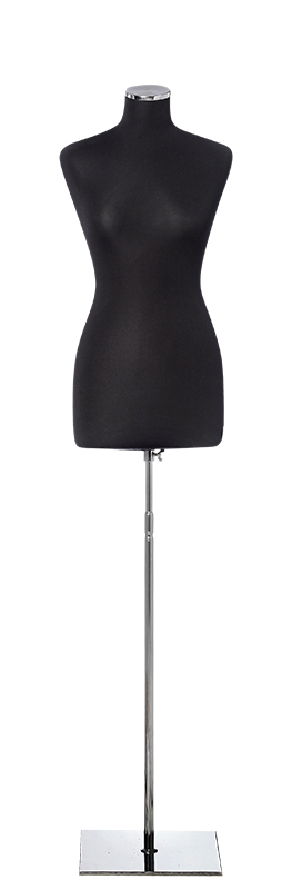 Bust Form with Square Chrome Base code 46-22