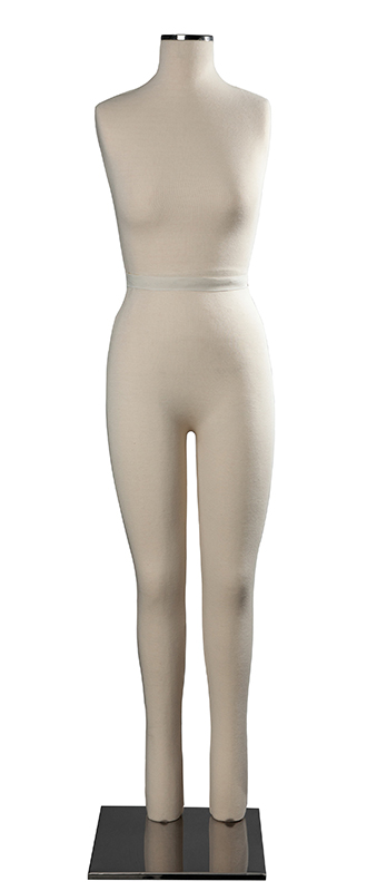 Full Body Bust Form with Acentric Chrome Base code 40-22