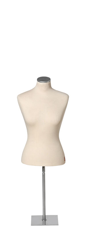 Bust Form with Square Short Metal Base code 46-1MK-A