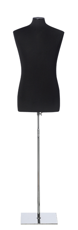 Bust Form with Square Nickel Base code 70-22