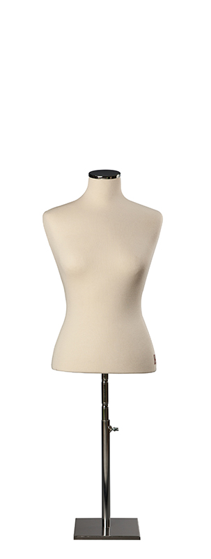 Bust Form with Square Short Nickel Base code 46-1MK-N